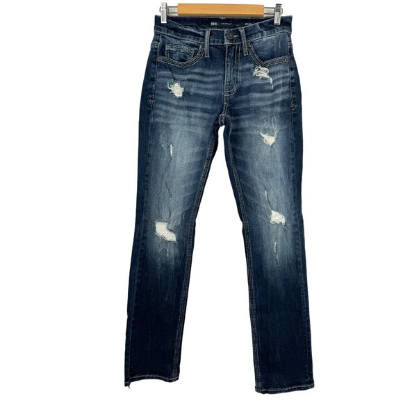 BKE Jake Straight leg Jeans distressed 90s Y2K sz 28x32